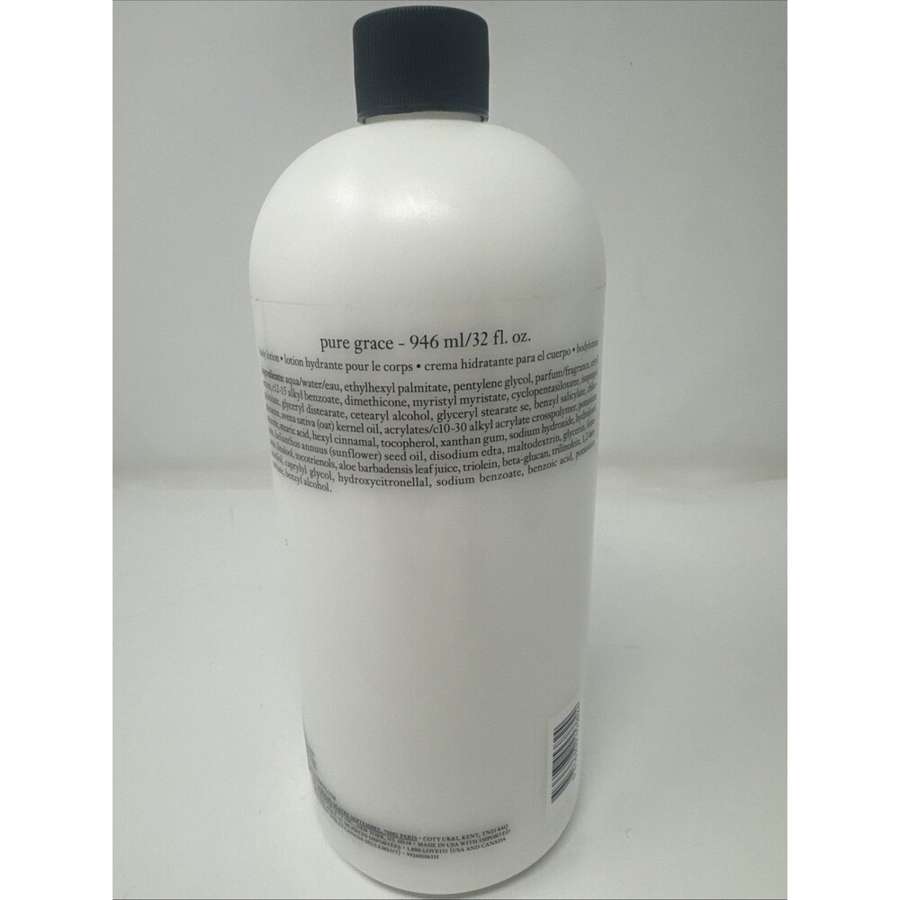 NEW Philosophy Pure Grace Body Lotion 32 oz Holiday Edition Super Size - Picture 3 of 4